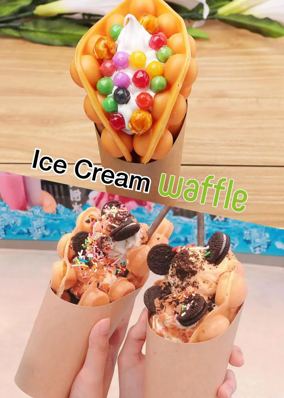 Ice cream waffle at Natural Kitchen Wilton, a Fast Casual Restaurant in Wilton