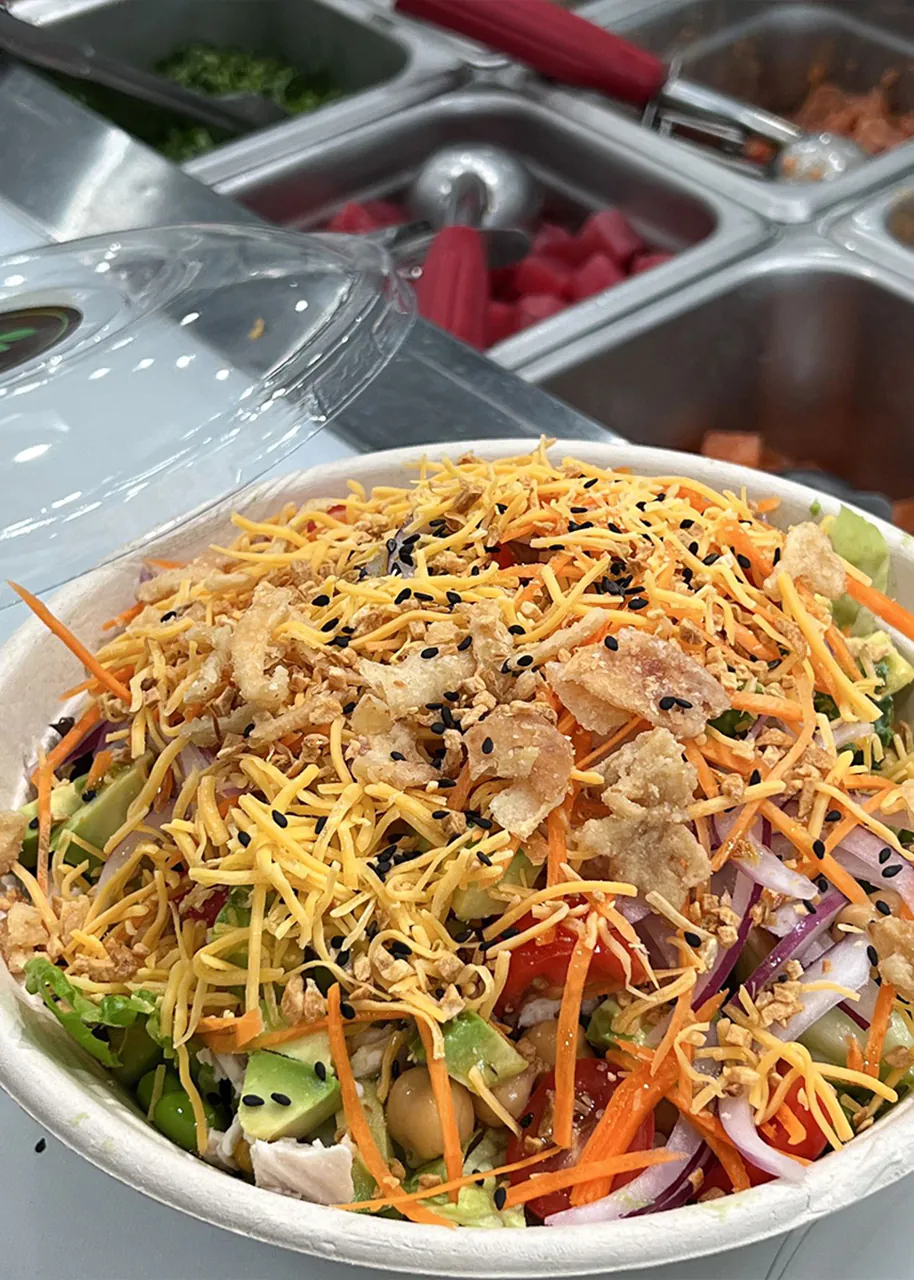 Salad Bowl with Cheese & Crispy Toppings at Natural Kitchen Wilton, a Fast Casual Restaurant in Wilton